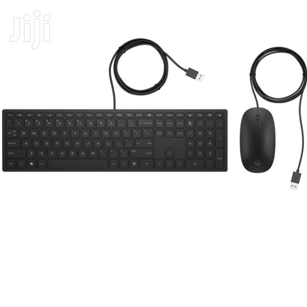 HP USB Pavilion Keyboard and Mouse 400 Black - main view