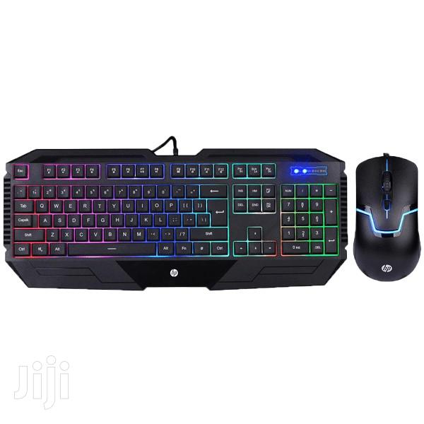 HP USB Gaming Keyboard and Mouse GK1100 Black - main view
