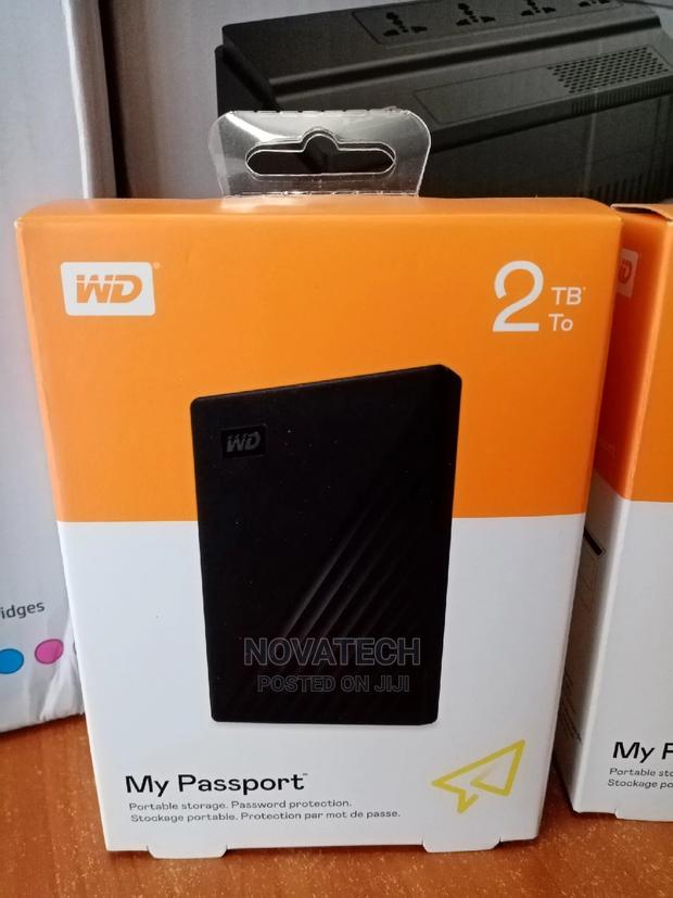 2TB My Passport Western Digital Wd Hard Drive HDD - main view