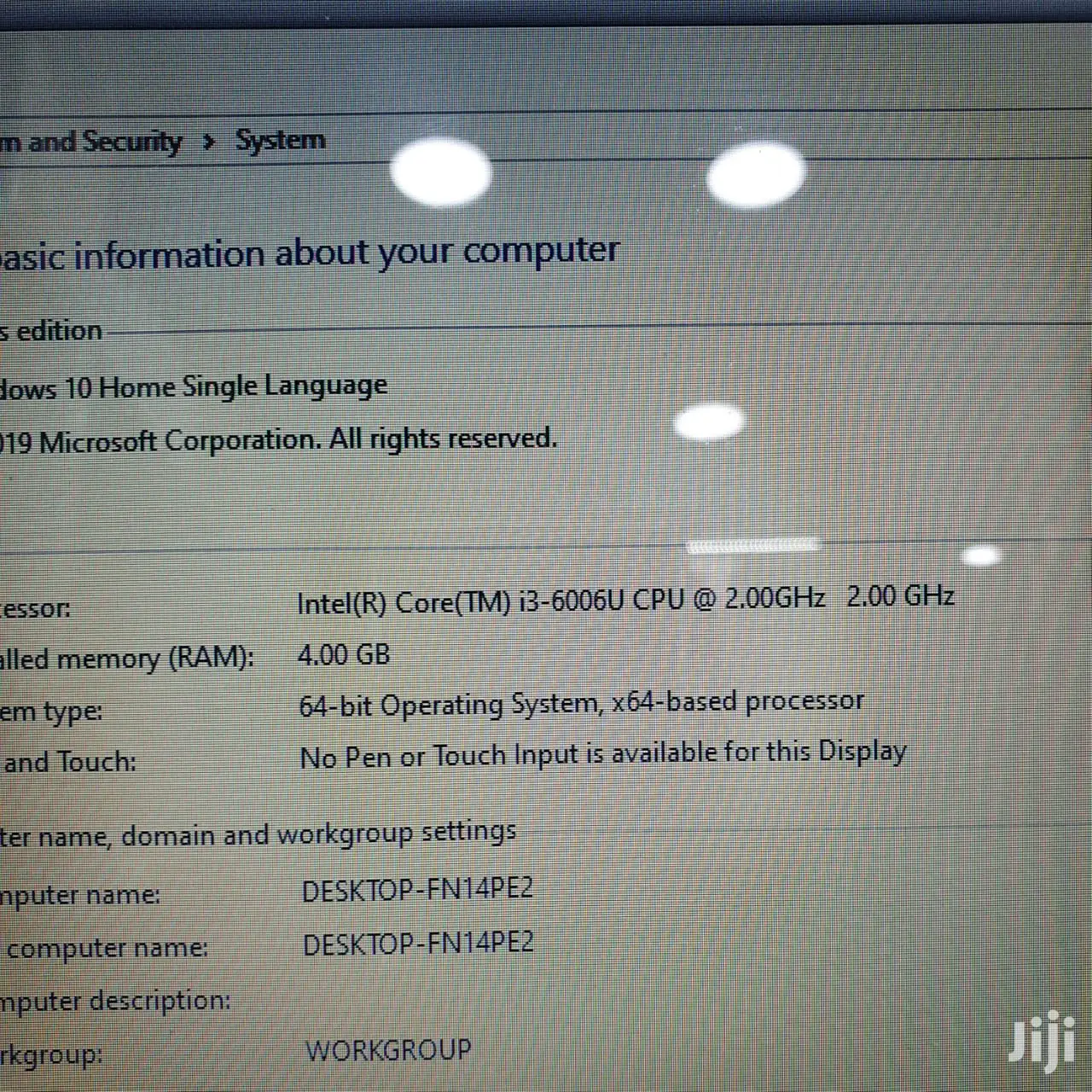 Laptop HP 250 G6 4GB Intel Core I3 HDD 1T