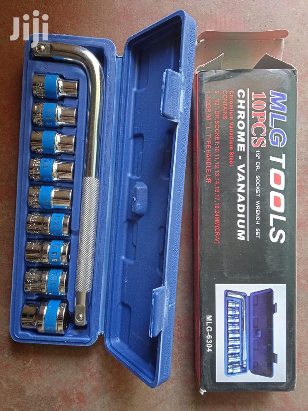 10pcs Chrome Vanadium Socket Wrench Spanner With Box Spanner - thumbnail 2