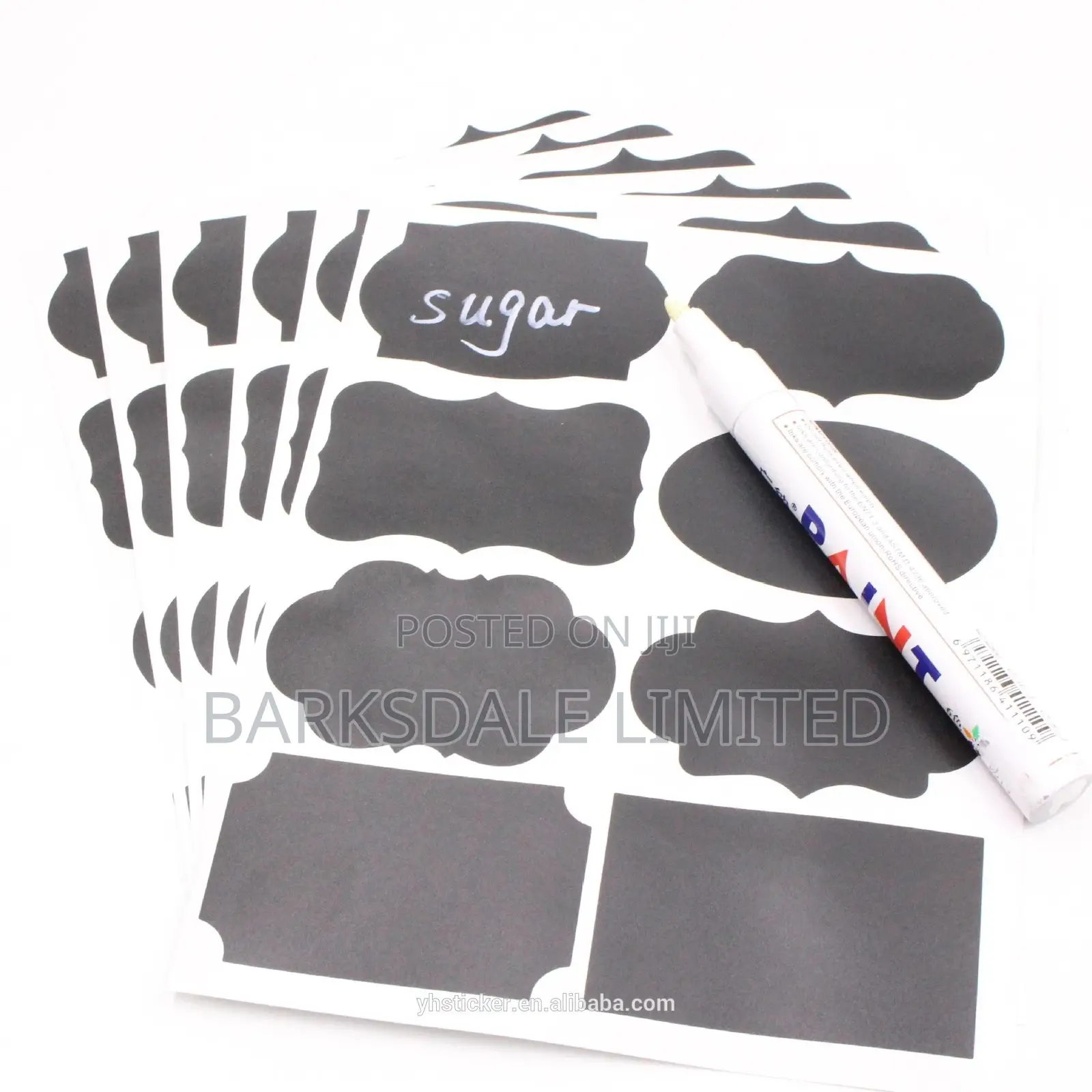 Container Blackboard Sticker Pantry Kitchen Jar Organizer