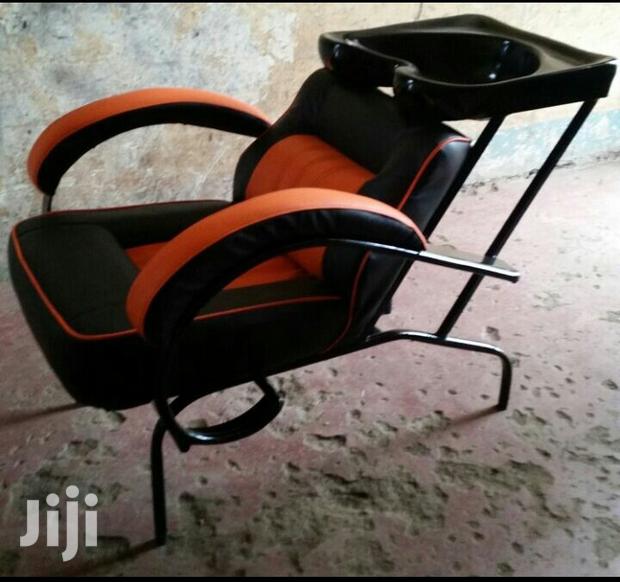 Orange Coloured Local Shampoo Sink - main view