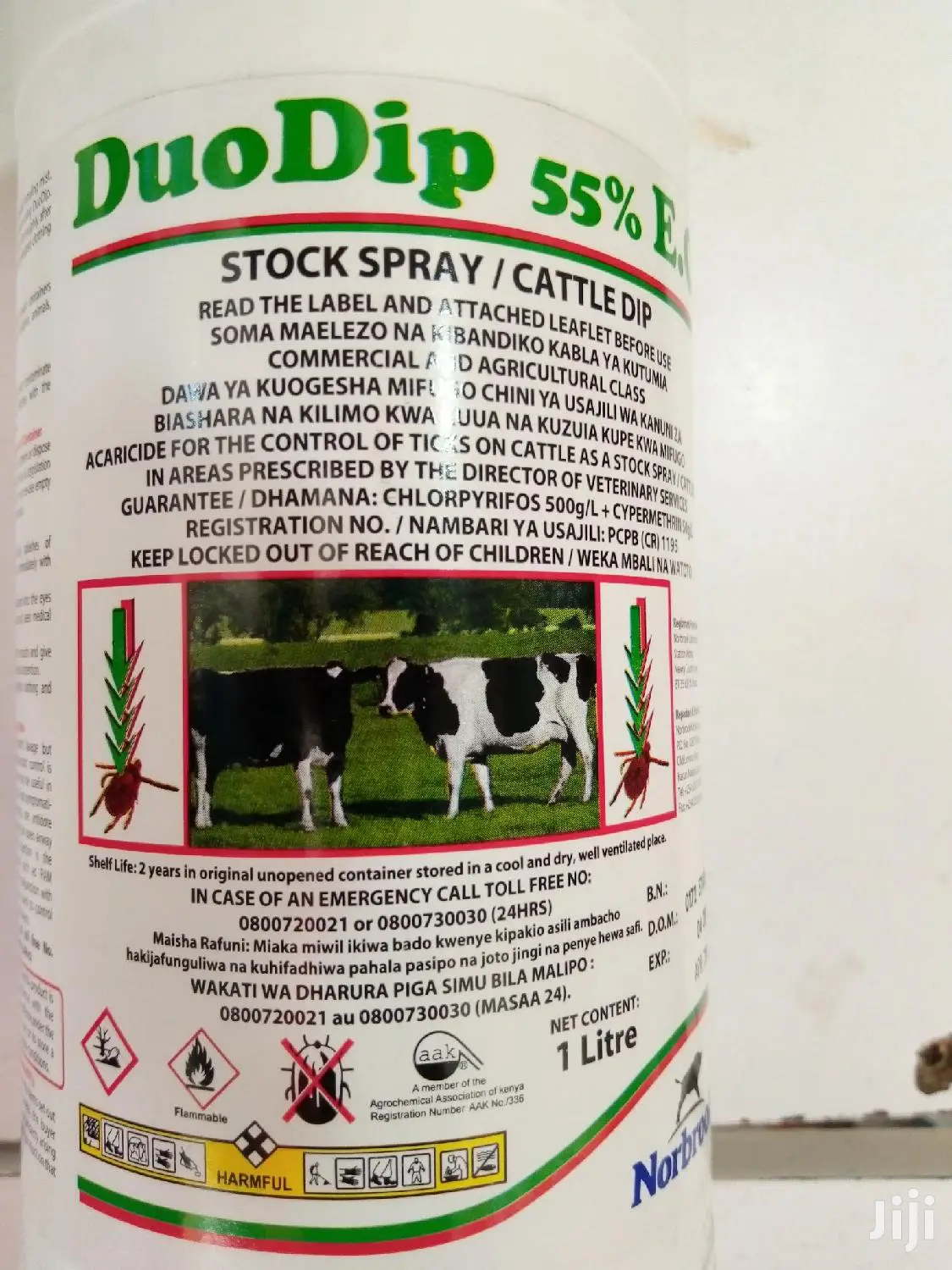 Duodip Acaricide 55% Ec 1litre
