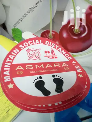 Bar And Restaurant Floor Stickers Printing