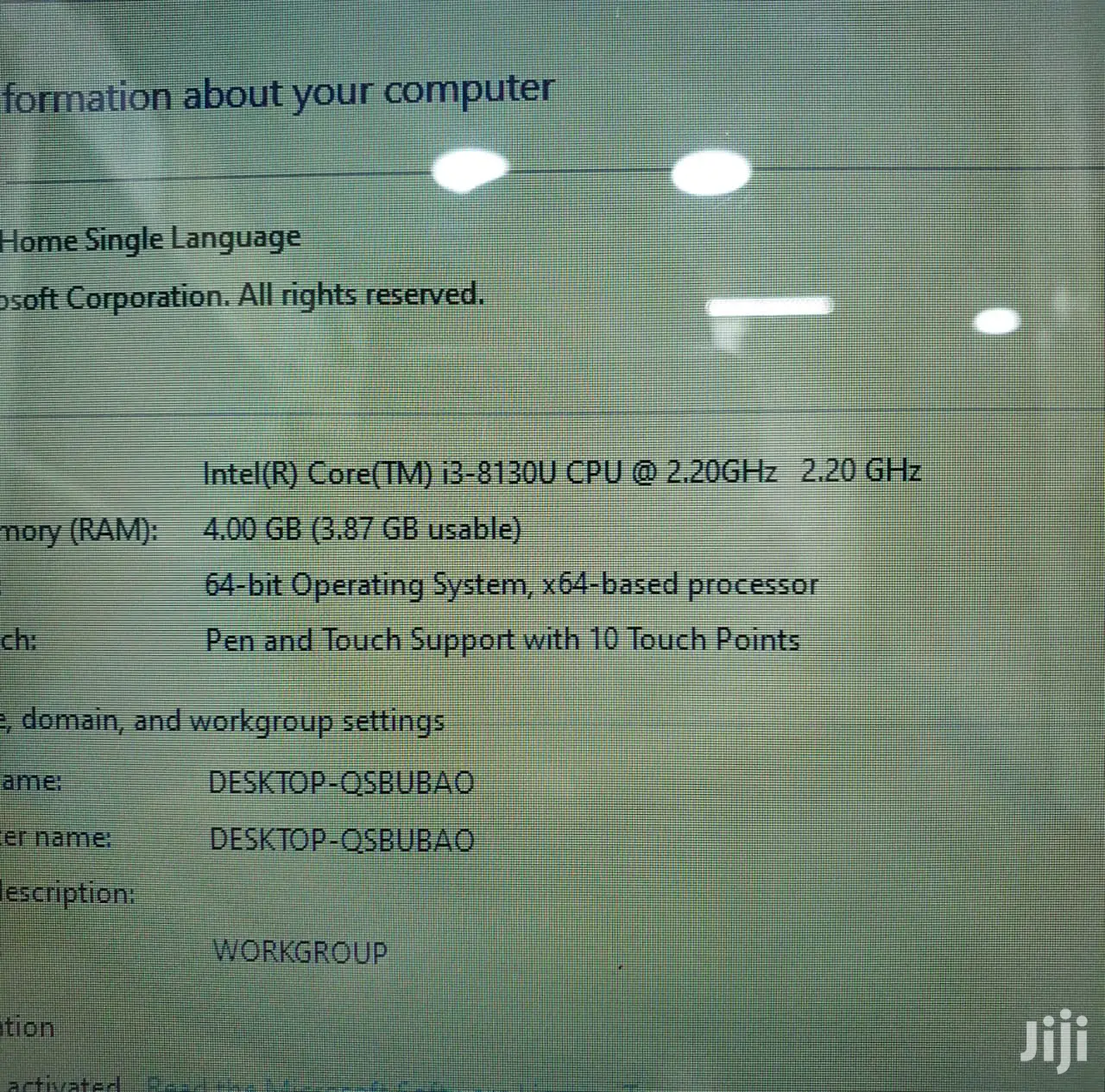 New Laptop Lenovo V110 4GB Intel Core I3 HDD 1T