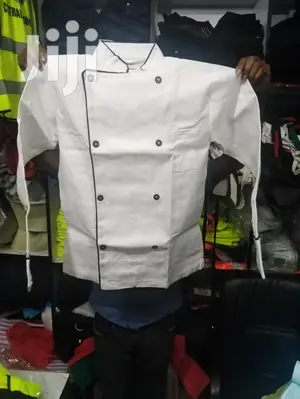 Chef Jackets-White Red Deco