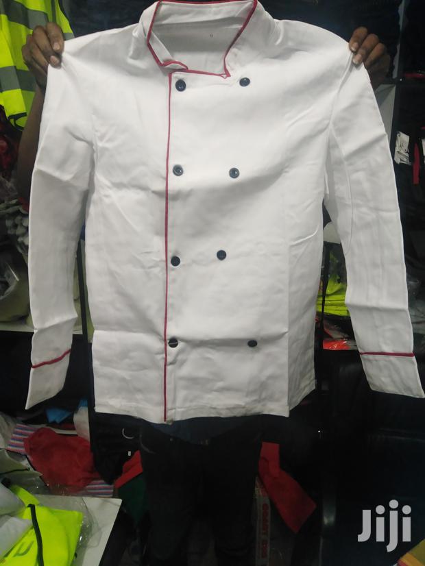 Chef Jackets-White Red Deco - thumbnail 4