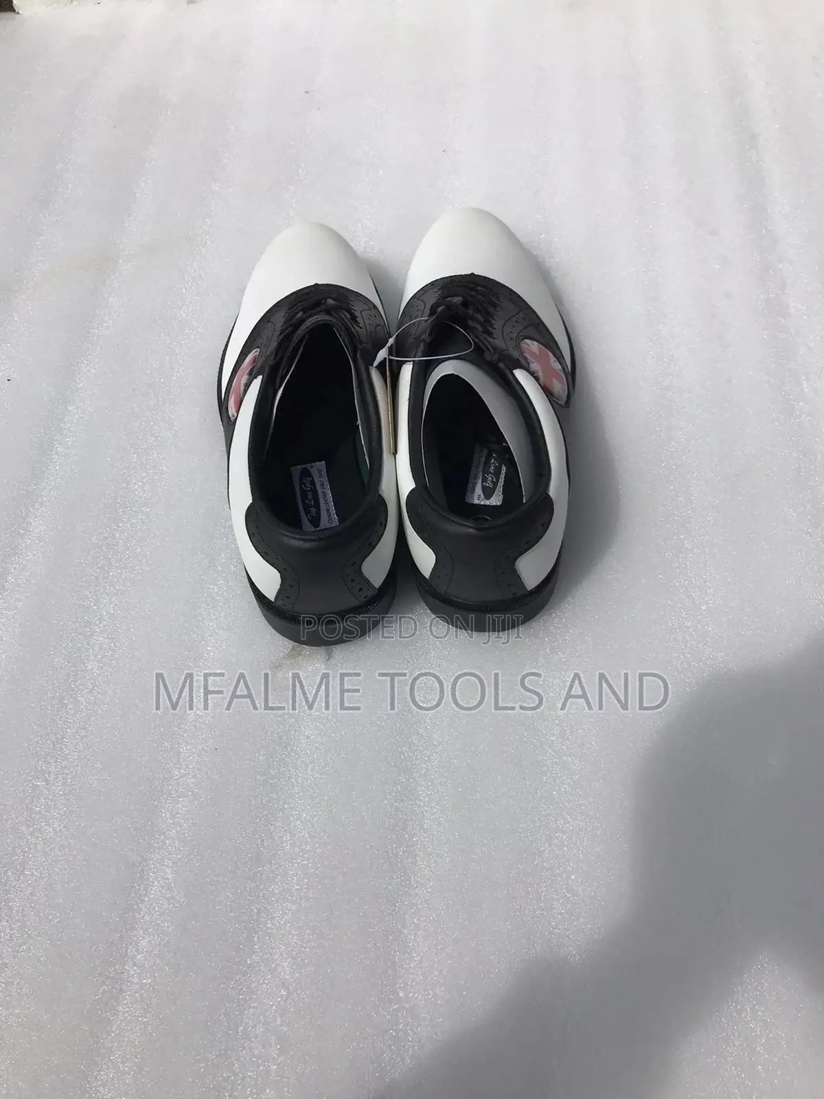 Sale! Sale! Genuine Leather Men Golf Shoes Plastic Spikes Ex-Uk