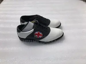 Sale! Sale! Genuine Leather Men Golf Shoes Plastic Spikes Ex-Uk