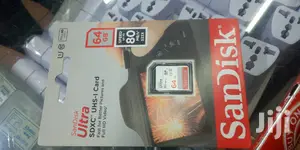 64 GB Sandisk Ultra SDHC UHS-1 Card.