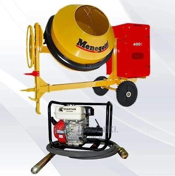 Offer Concrete Mixer Menegotti C/W Engine + Poker Vibrator