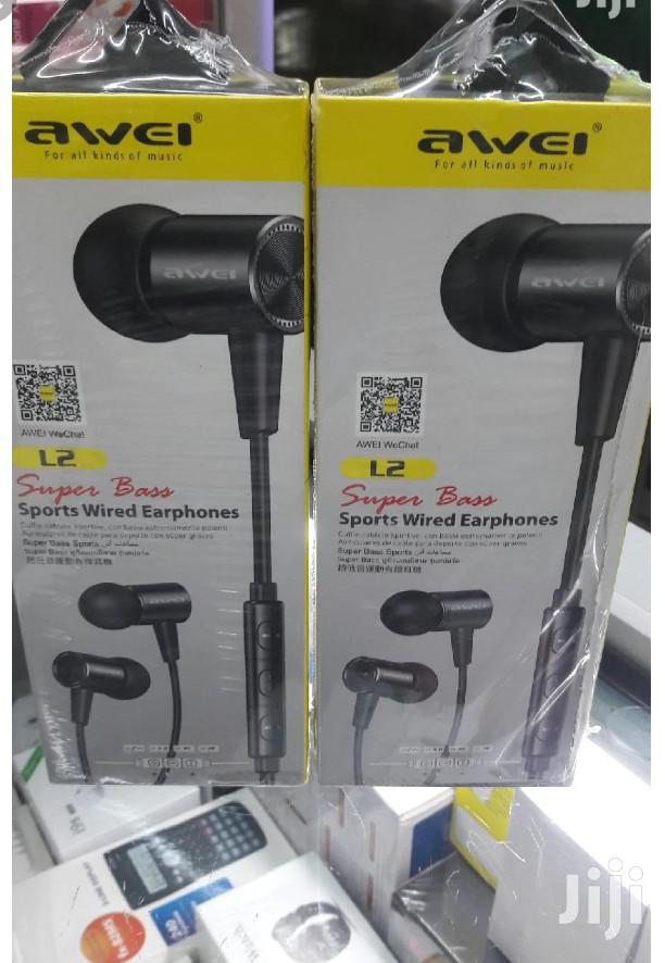 Awei L2 Sport Wired Super Bass 3.5 Mm Earphones.