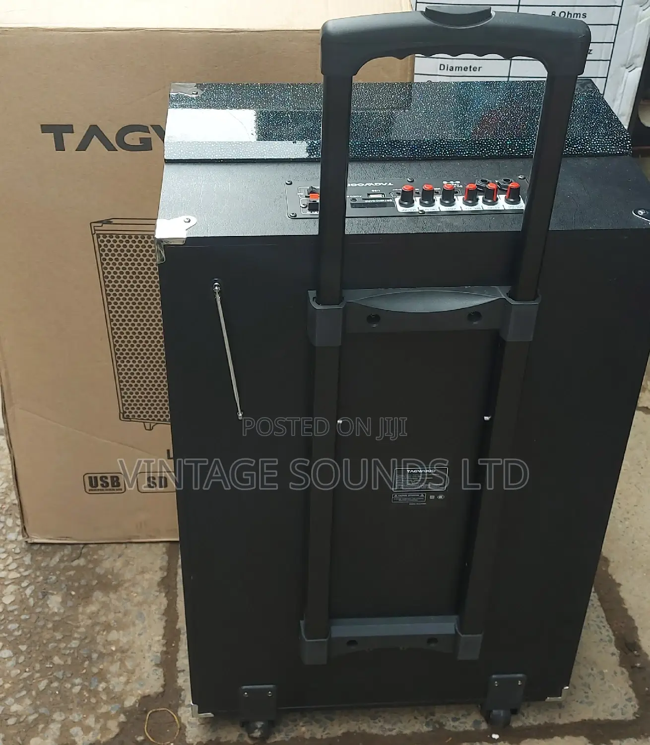 15 Inch Tagwood Portable Speaker