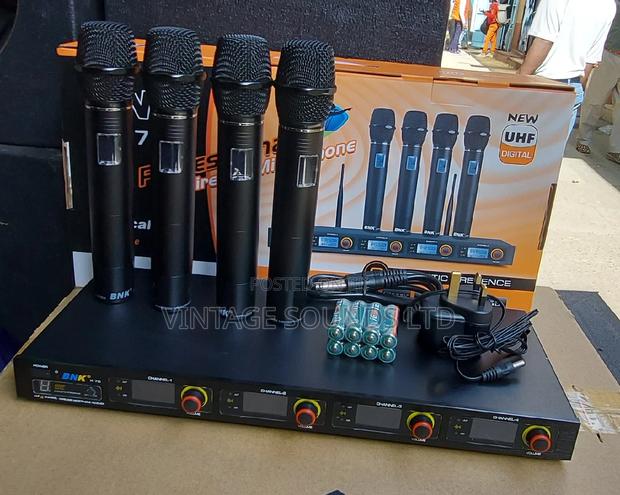 Bnk X75 Professional 4 In 1 Uhf Wireless Microphone - thumbnail 4