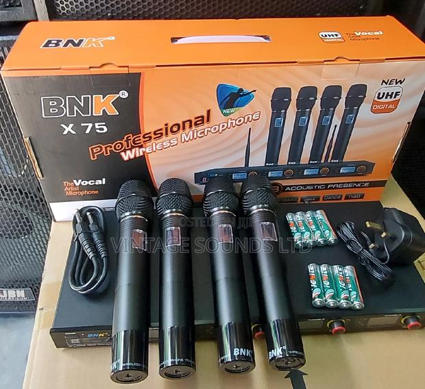 Bnk X75 Professional 4 In 1 Uhf Wireless Microphone - thumbnail 5