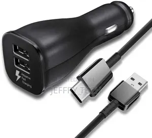 Genuine Samsung 15W Fast Car Charger Adapter 2 Port USB Type