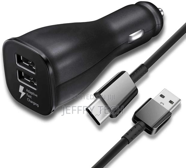 Genuine Samsung 15W Fast Car Charger Adapter 2 Port USB Type