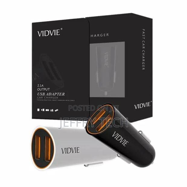 Vidvie CC505 Car Fast Charger With Micro/ Lightening USB Cab - main view
