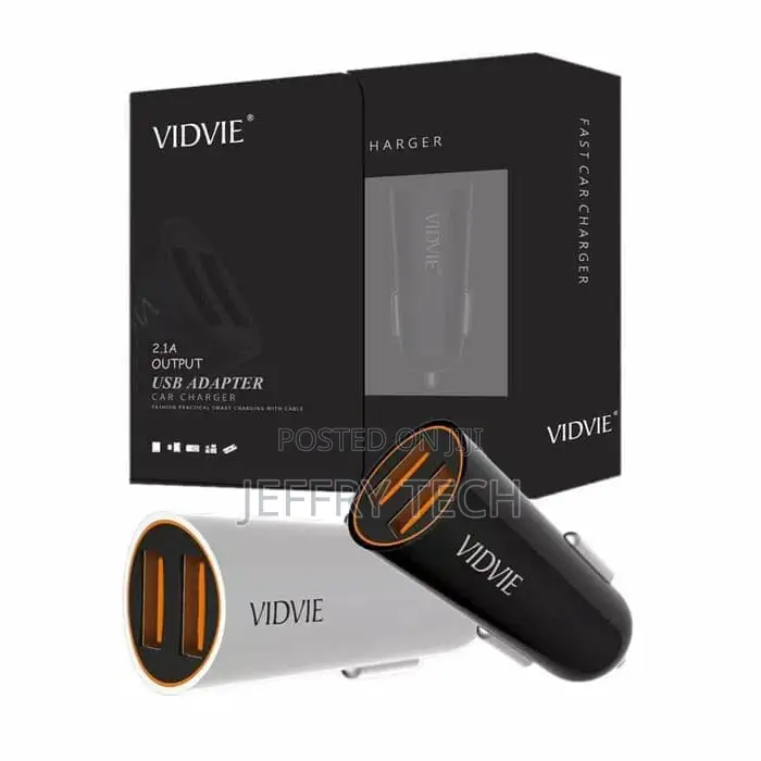 Vidvie CC505 Car Fast Charger With Micro/ Lightening USB Cab