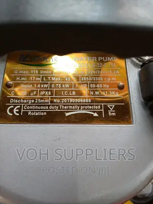 Submersible 1hp Water Pump