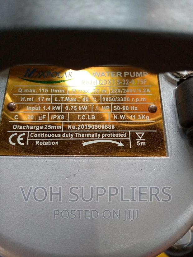 Submersible 1hp Water Pump - thumbnail 3