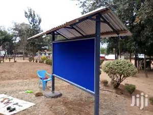 Pinboard Noticeboard Glass-sliding Free-standing With Shade