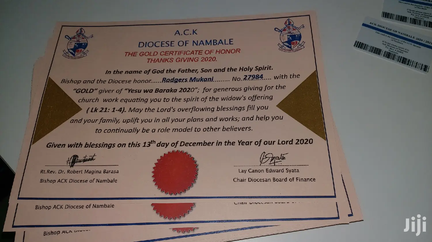 Certificates Printing On Offers