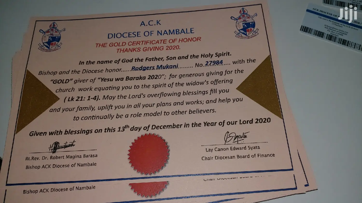 Certificates Printing On Offers