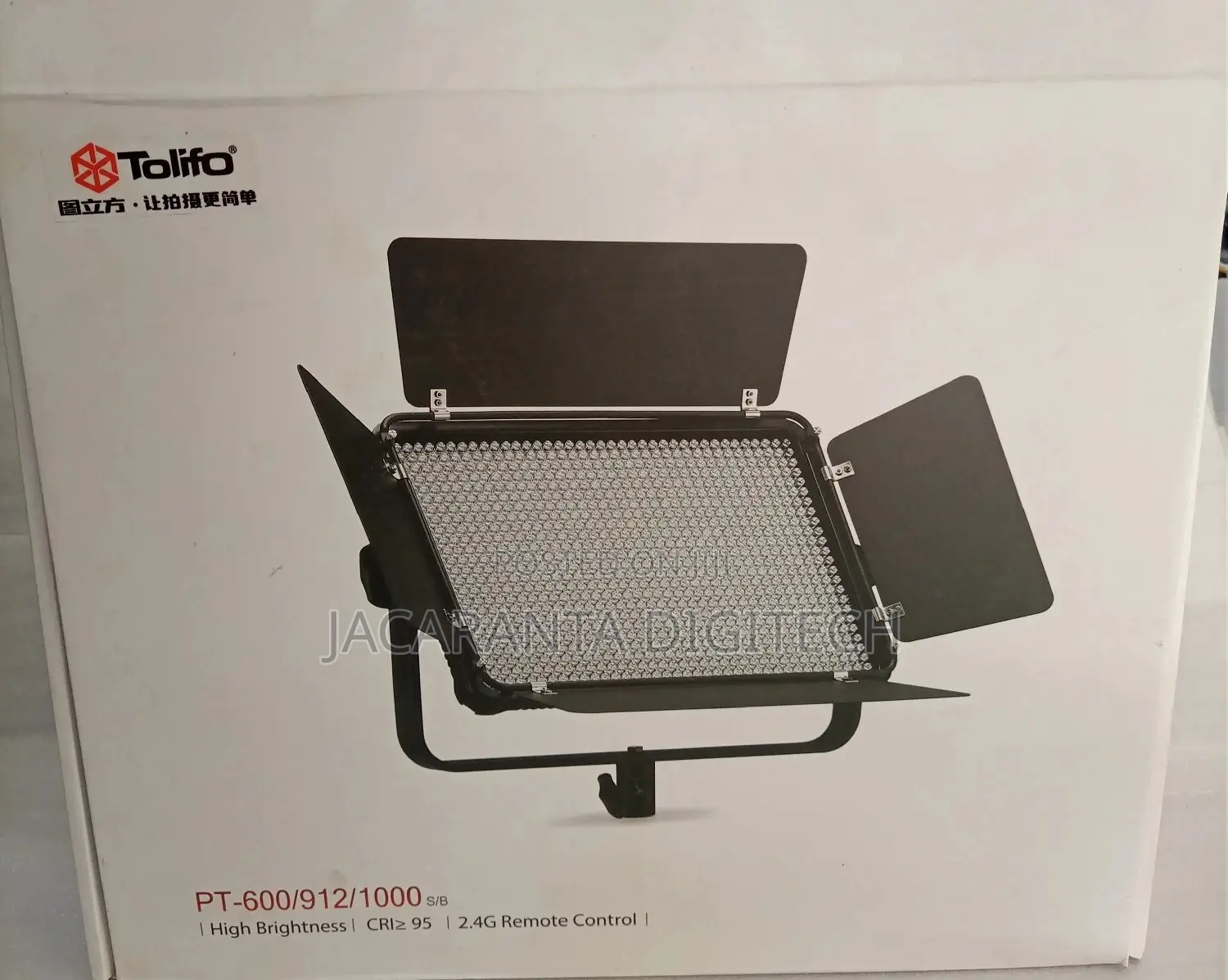 Tolifo PT-1000 Led Video Light Dimable, Warm and Soft Light