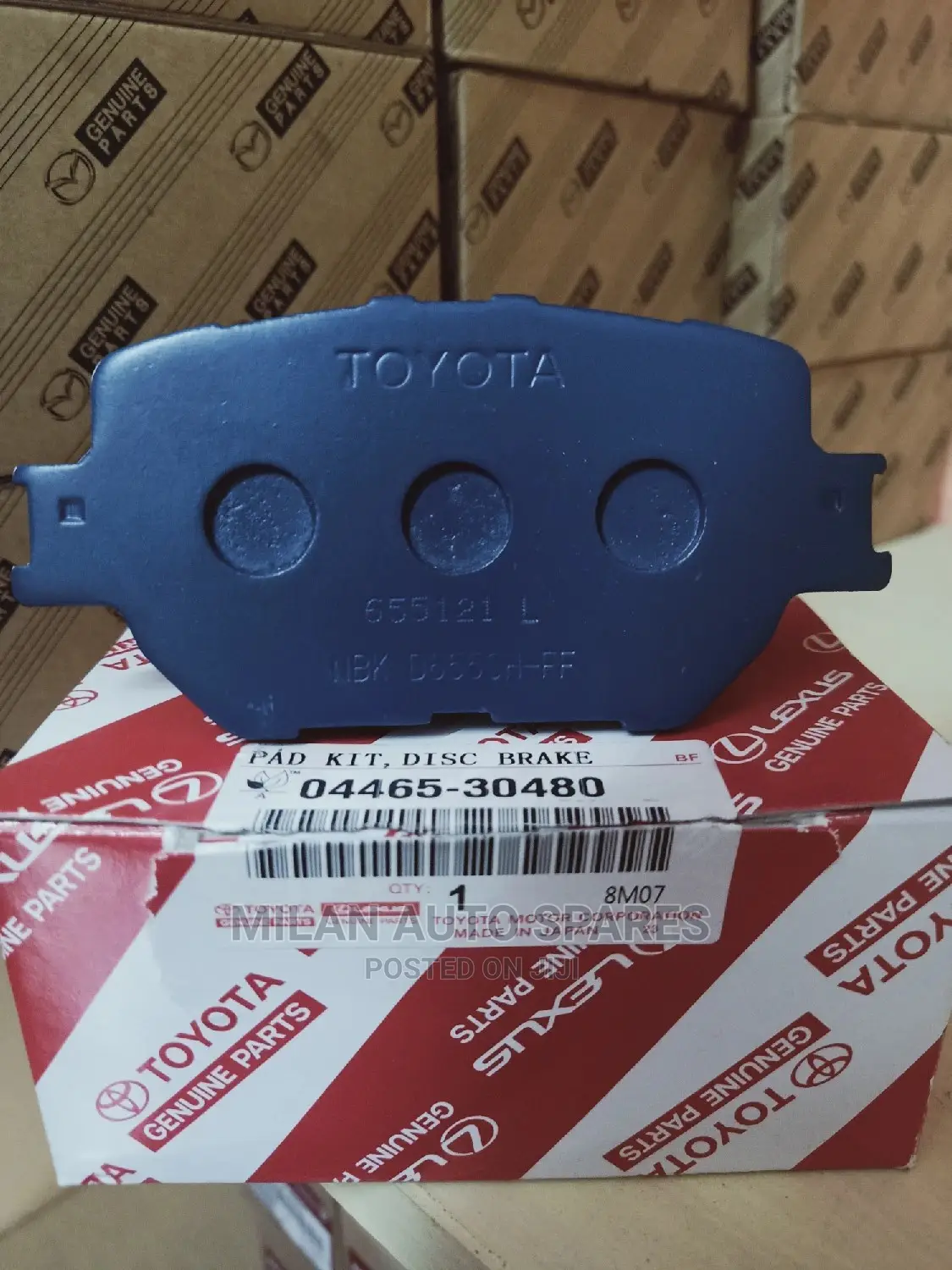 Genuine Brake Pads:Toyota,Mazda, Honda