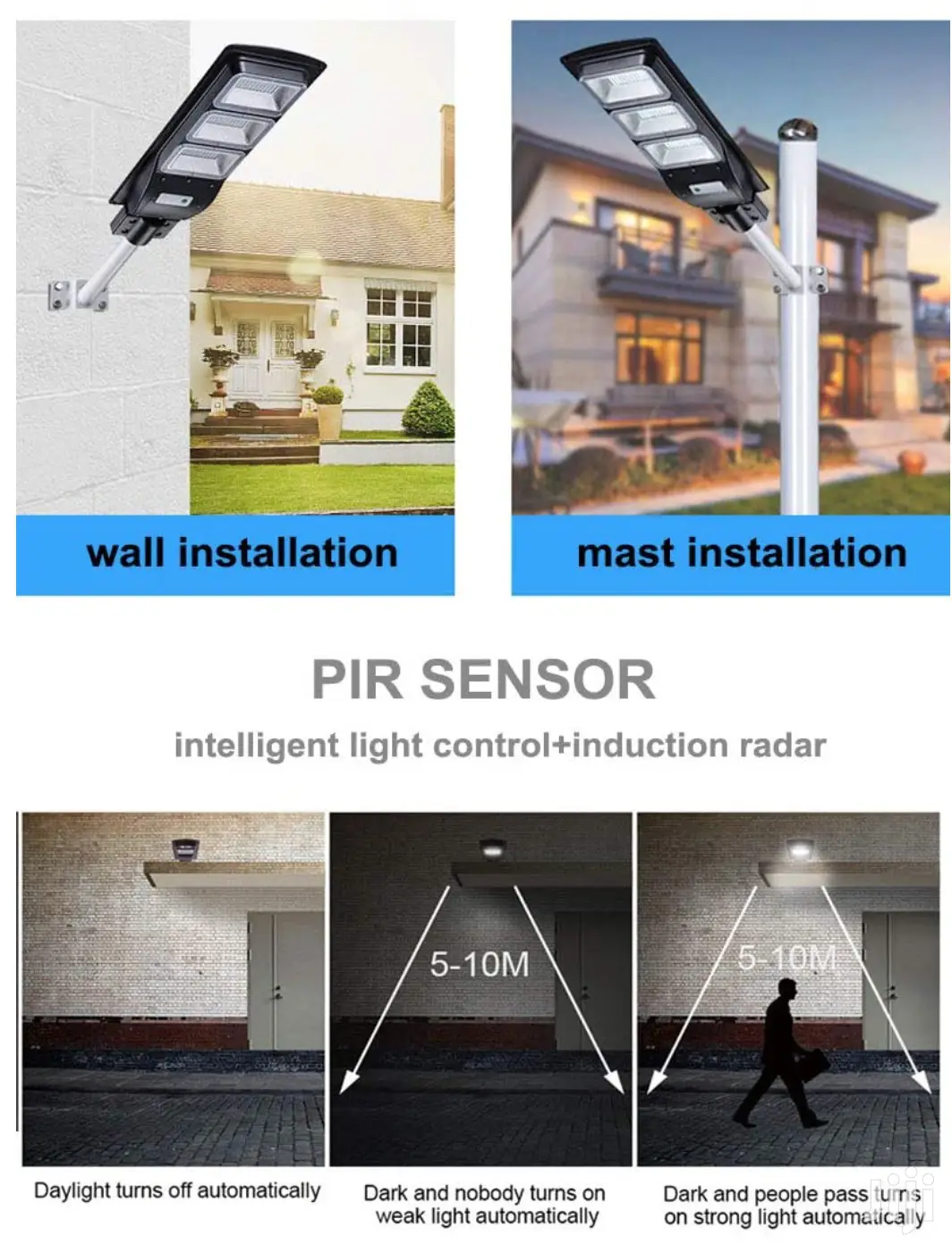 Solar Street Light Solar Flood Light With Bracket 60W