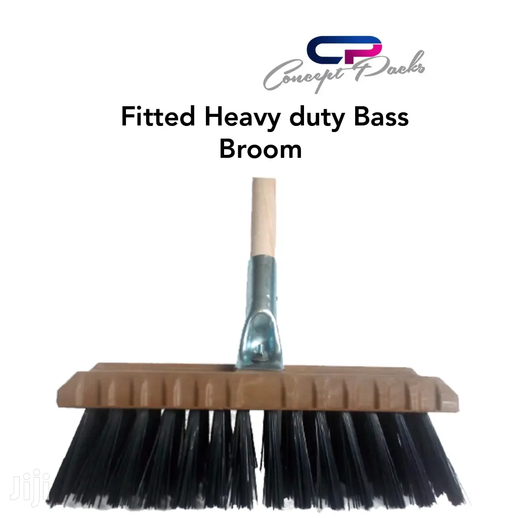 6pcs Heavy Duty Hard Bristle Bass Broom