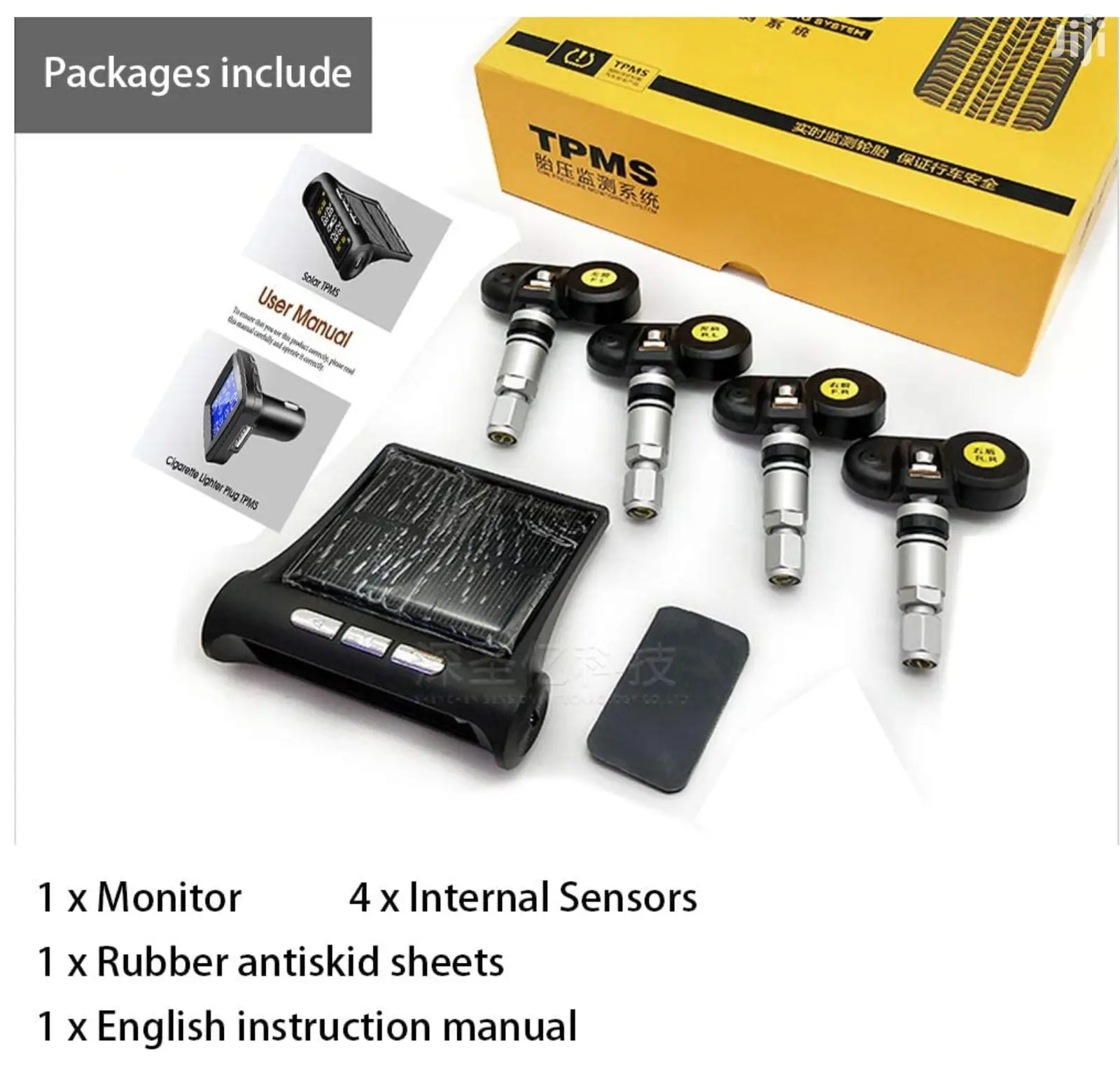 Car Tire Pressure Monitoring System -TPMS Solar -Internal