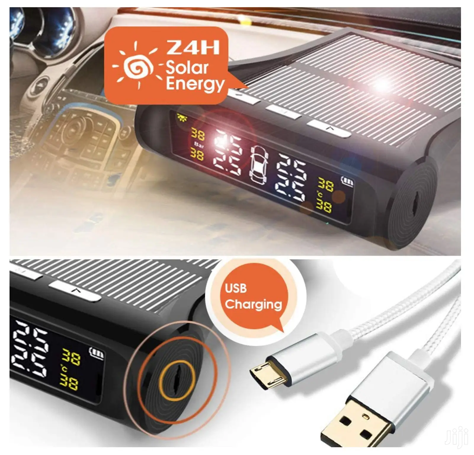 Car Tire Pressure Monitoring System -TPMS Solar -Internal