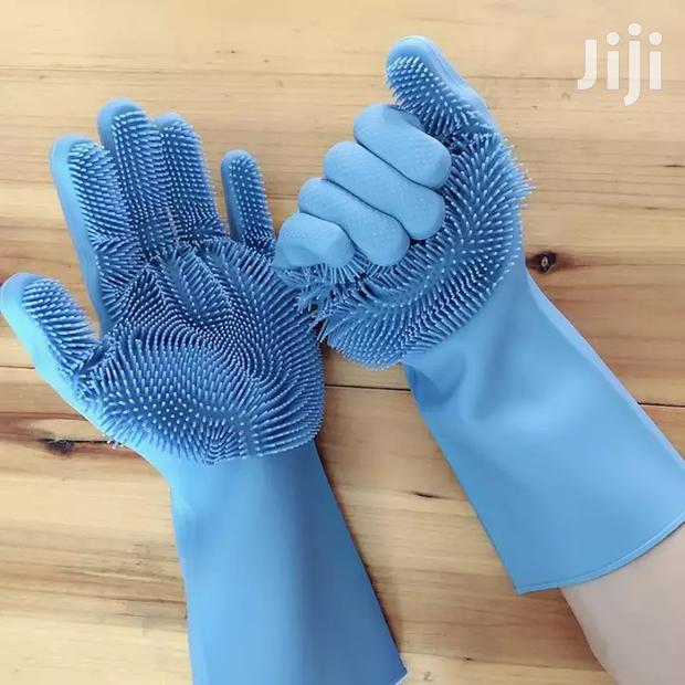 Magic Silicon Dish Washing Gloves - thumbnail 3