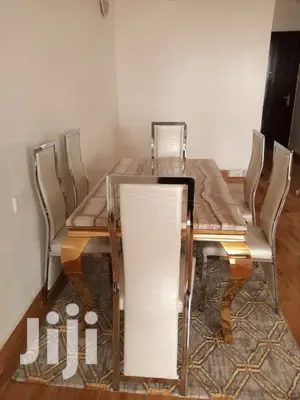 Dining Set With Pure Marble Table