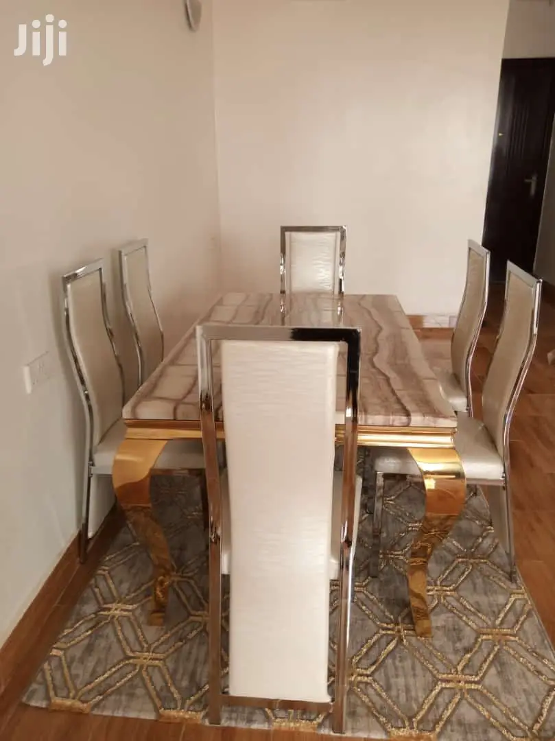 Dining Set With Pure Marble Table