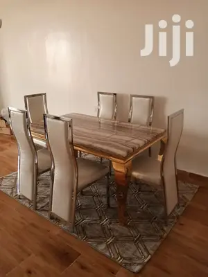 Dining Set With Pure Marble Table