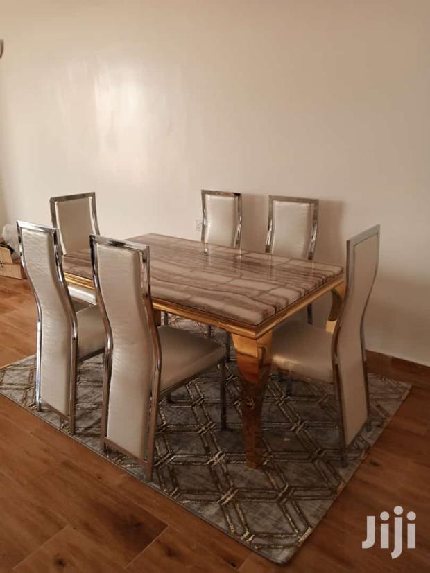 Dining Set With Pure Marble Table - thumbnail 4