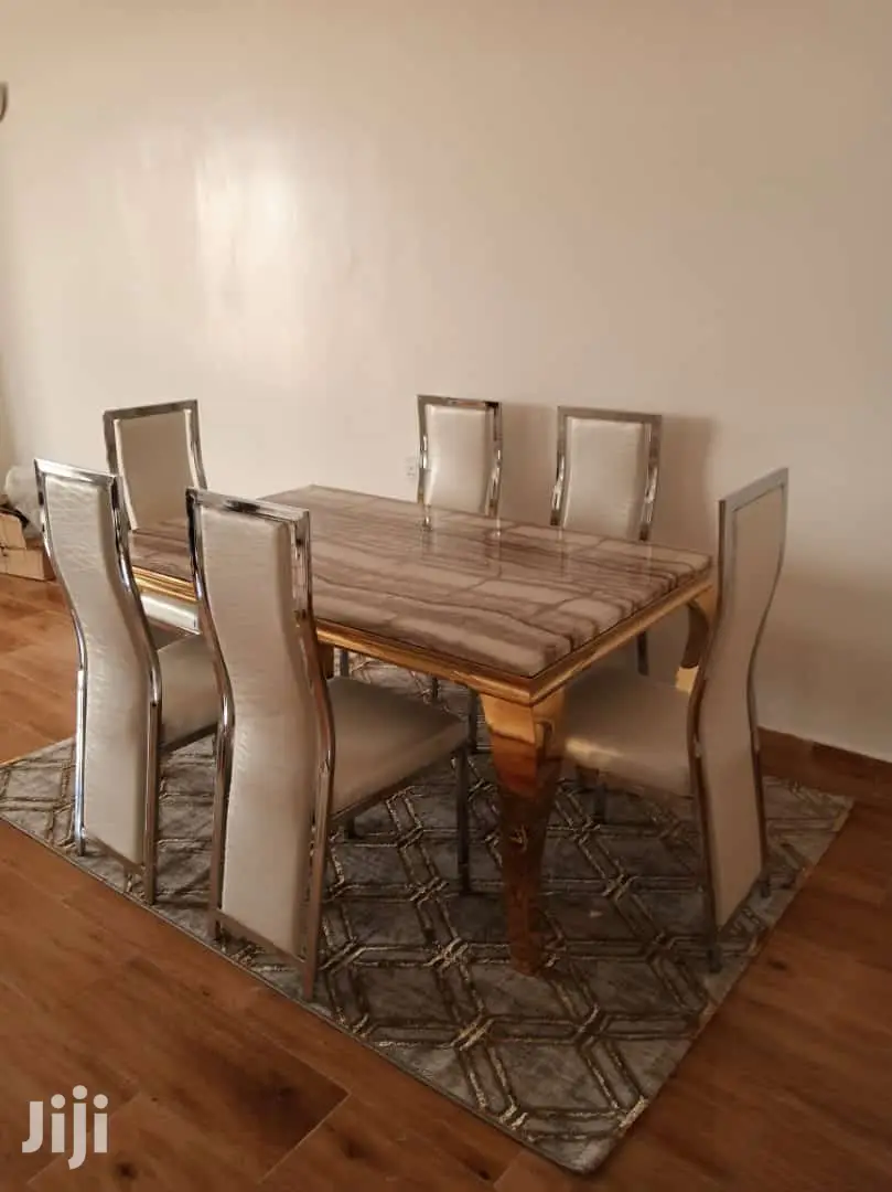 Dining Set With Pure Marble Table