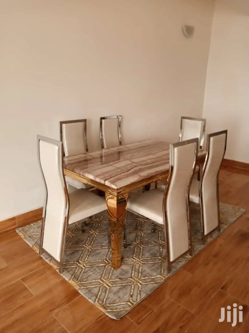 Dining Set With Pure Marble Table