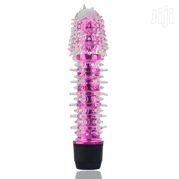 7-Inches Pijat Penis Dildo Vibrator - Black - thumbnail 3