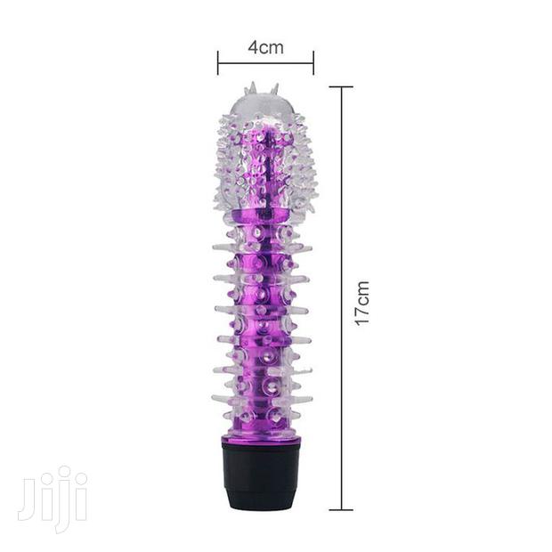 7-Inches Pijat Penis Dildo Vibrator - Black - thumbnail 4