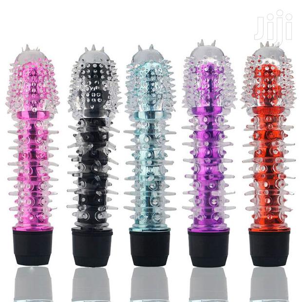 7-Inches Pijat Penis Dildo Vibrator - Black - thumbnail 5