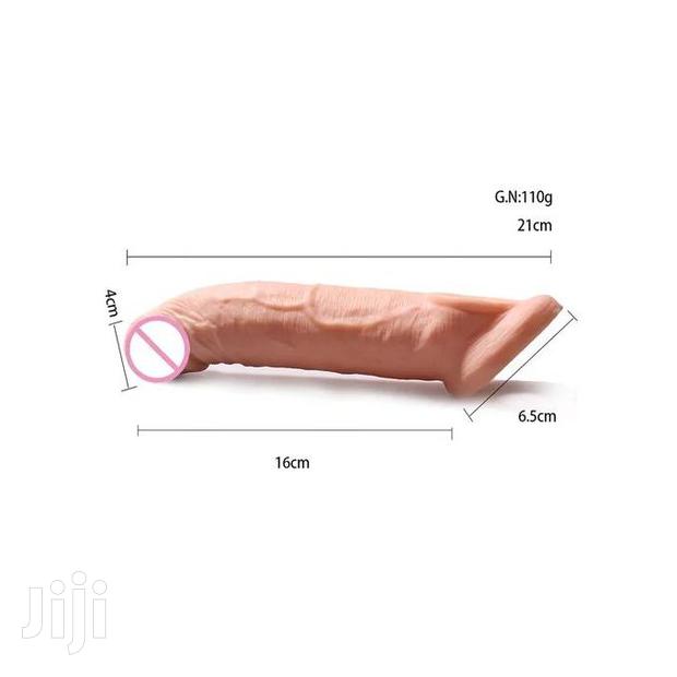 Silicon Rubber Penis Enlargement Cover Condom Extender - thumbnail 2