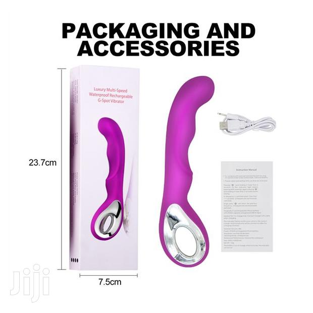 USB Rechargeable Handheld Vibrator Massager 10 Speeds Mode - thumbnail 4
