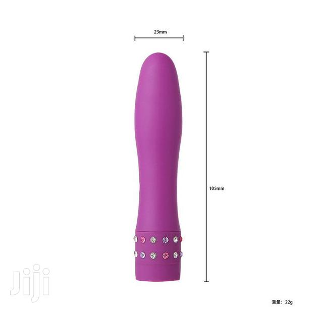 Mini Bullet Vibrator With Diamonds Decorations - thumbnail 4