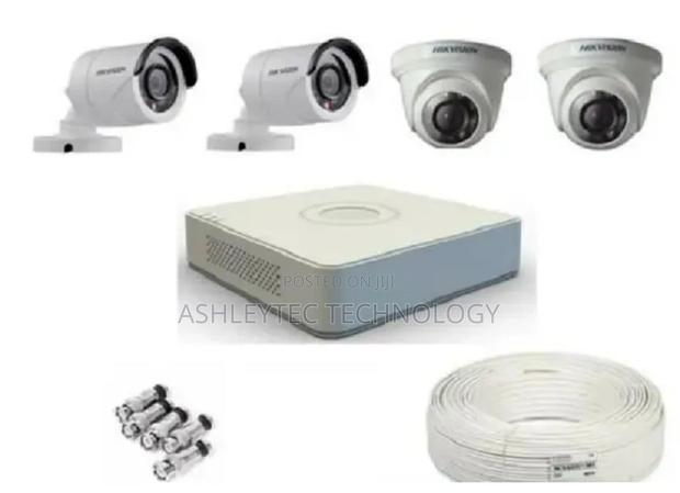 Hikvision 4 Camera CCTV 2 Dome 2 Bullet- Nairobi
