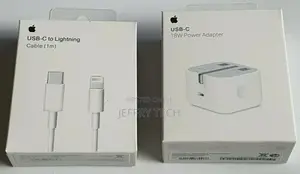 Apple 18W Fast Type-C Plug and USB-C to Lightning Cable For